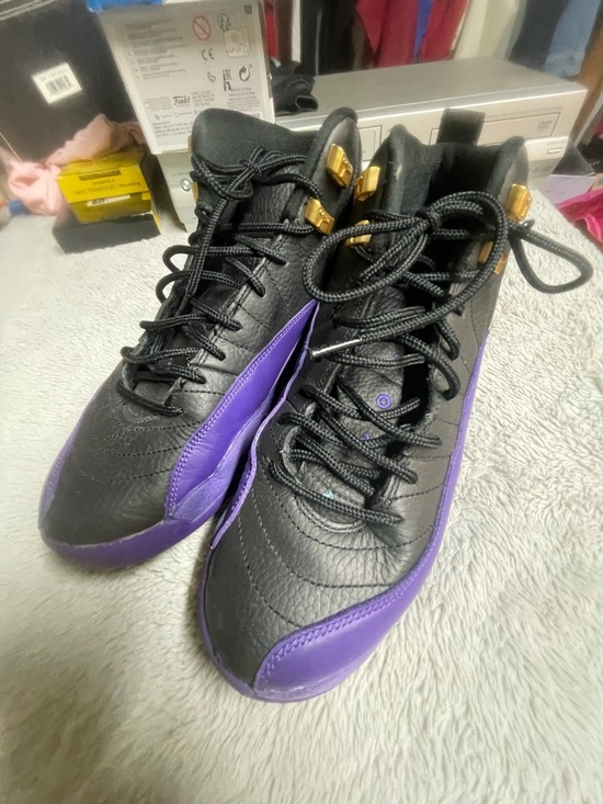Jordan Other - Jordan 12 Black & Purple 7Y shoes - USED